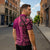 Samoan Pacific Tribal Flower Geometric Art Tattoos Zipper Polo Shirt Siapo Pattern Romantic Rose - Polynesian Pride