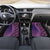 Samoan Pacific Tribal Flower Geometric Art Tattoos Car Mats Siapo Pattern Purple Haze - Polynesian Pride