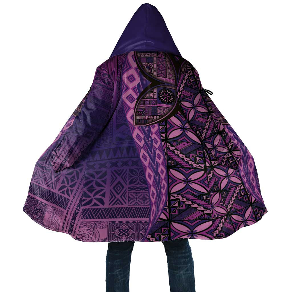 Samoan Pacific Tribal Flower Geometric Art Tattoos Cloak Siapo Pattern Purple Haze - Polynesian Pride