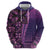 Samoan Pacific Tribal Flower Geometric Art Tattoos Hoodie Siapo Pattern Purple Haze - Polynesian Pride