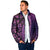 Samoan Pacific Tribal Flower Geometric Art Tattoos Padded Jacket Siapo Pattern Purple Haze - Polynesian Pride