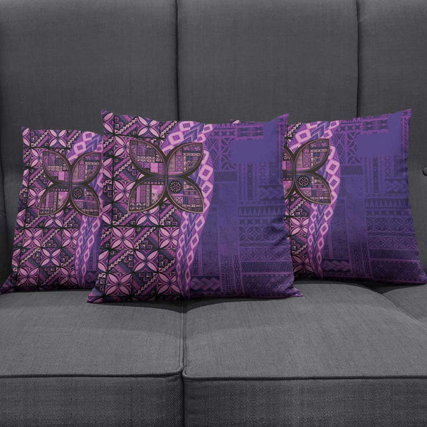 Samoan Pacific Tribal Flower Geometric Art Tattoos Pillow Cover Siapo ...