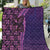 Samoan Pacific Tribal Flower Geometric Art Tattoos Quilt Siapo Pattern Purple Haze - Polynesian Pride