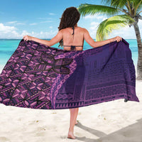 Samoan Pacific Tribal Flower Geometric Art Tattoos Sarong Siapo Pattern Purple Haze - Polynesian Pride