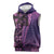 Samoan Pacific Tribal Flower Geometric Art Tattoos Sleeveless Hoodie Siapo Pattern Purple Haze - Polynesian Pride