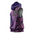 Samoan Pacific Tribal Flower Geometric Art Tattoos Sleeveless Hoodie Siapo Pattern Purple Haze - Polynesian Pride