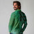 Samoan Pacific Tribal Flower Geometric Art Tattoos Long Sleeve Polo Shirt Siapo Pattern Emerald Glow - Polynesian Pride