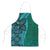 Samoan Pacific Tribal Flower Geometric Art Tattoos Apron Siapo Pattern Turquoise Tide - Polynesian Pride