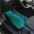 Samoan Pacific Tribal Flower Geometric Art Tattoos Car Mats Siapo Pattern Turquoise Tide - Polynesian Pride