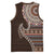 Fijian Masi Tribal Tattoos Art Pattern Basketball Jersey Brown Color Half Style - Polynesian Pride