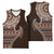 Fijian Masi Tribal Tattoos Art Pattern Basketball Jersey Brown Color Half Style - Polynesian Pride