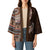 Fijian Masi Tribal Tattoos Art Pattern Kimono Brown Color Half Style - Polynesian Pride
