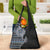 Fijian Masi Tribal Tattoos Art Pattern Grocery Bag Navy Color Half Style - Polynesian Pride