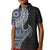 Fijian Masi Tribal Tattoos Art Pattern Kid Polo Shirt Navy Color Half Style - Polynesian Pride