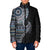 Fijian Masi Tribal Tattoos Art Pattern Padded Jacket Navy Color Half Style - Polynesian Pride