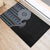 Fijian Masi Tribal Tattoos Art Pattern Rubber Doormat Navy Color Half Style - Polynesian Pride