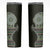 Fijian Masi Tribal Tattoos Art Pattern Skinny Tumbler Green Color Half Style - Polynesian Pride