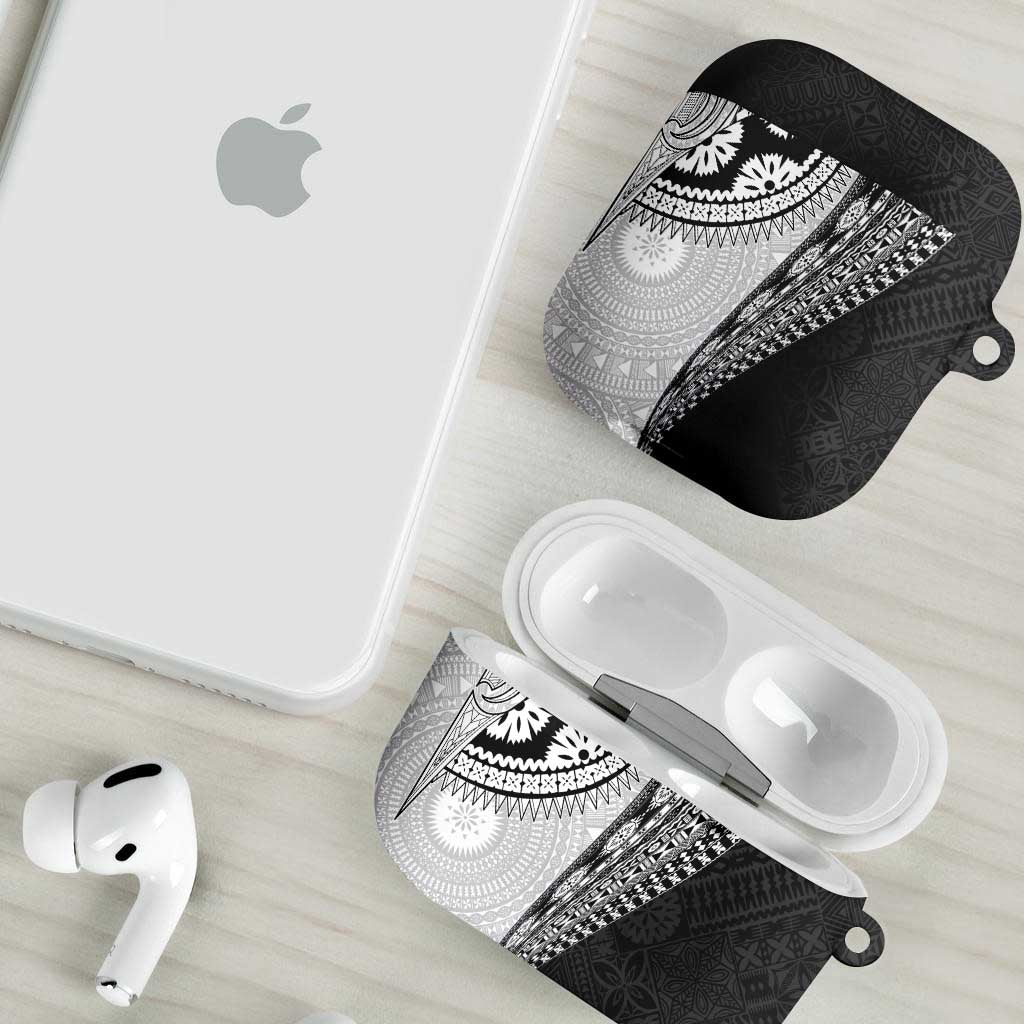 Fijian Masi Tattoos AirPods Case with Tapa Tribal Pattern - Polynesian Pride