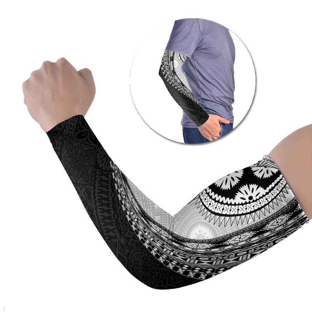Fijian Masi Tattoos Arm Sleeves with Tapa Tribal Pattern - Polynesian Pride