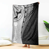 Fijian Masi Tattoos Blanket with Tapa Tribal Pattern - Polynesian Pride
