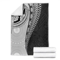 Fijian Masi Tattoos Blanket with Tapa Tribal Pattern - Polynesian Pride