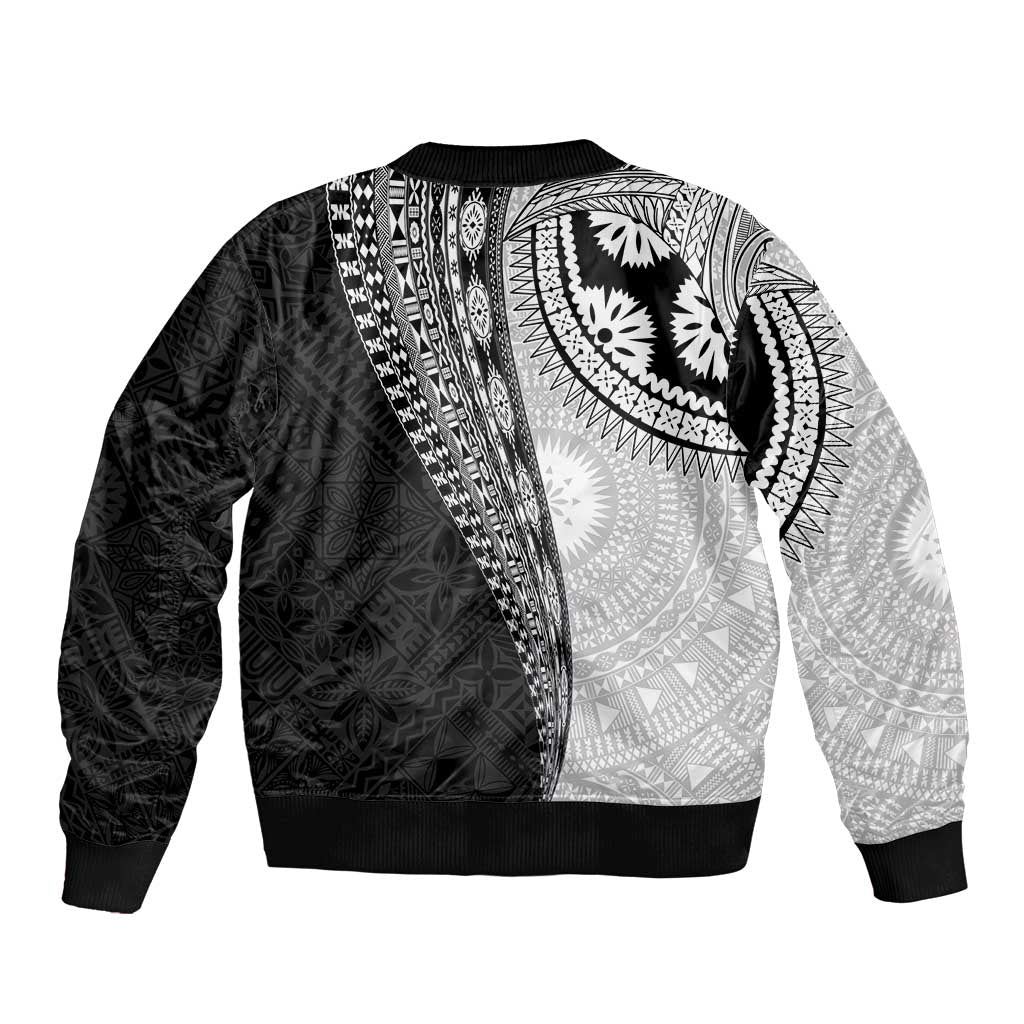 Fijian Masi Tattoos Bomber Jacket with Tapa Tribal Pattern LT03 - Polynesian Pride
