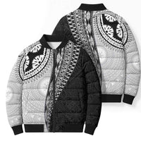 Fijian Masi Tattoos Bomber Puffer Jacket with Tapa Tribal Pattern LT03 - Polynesian Pride