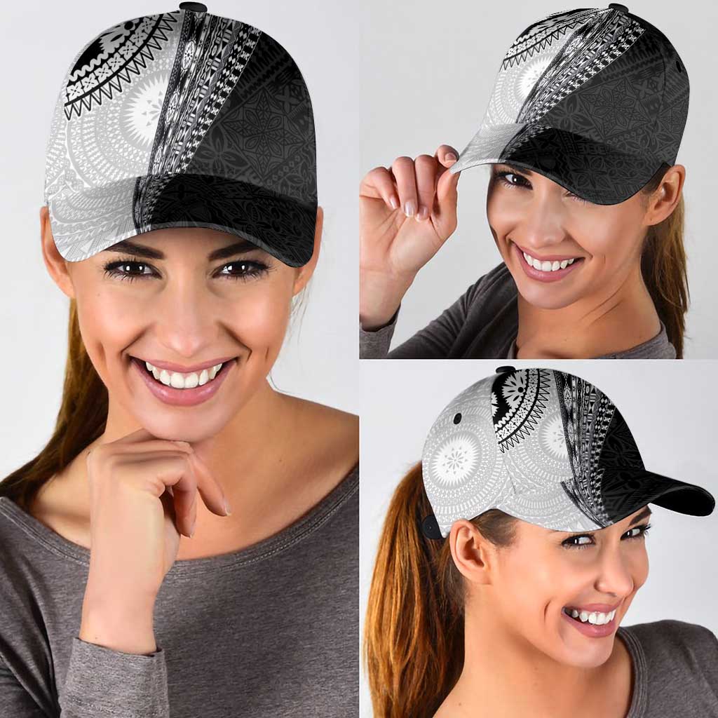 Fijian Masi Tattoos Classic Cap with Tapa Tribal Pattern - Polynesian Pride