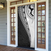 Fijian Masi Tattoos Door Cover with Tapa Tribal Pattern - Polynesian Pride