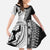Fijian Masi Tattoos Family Matching Off The Shoulder Long Sleeve Dress and Hawaiian Shirt with Tapa Tribal Pattern - Polynesian Pride