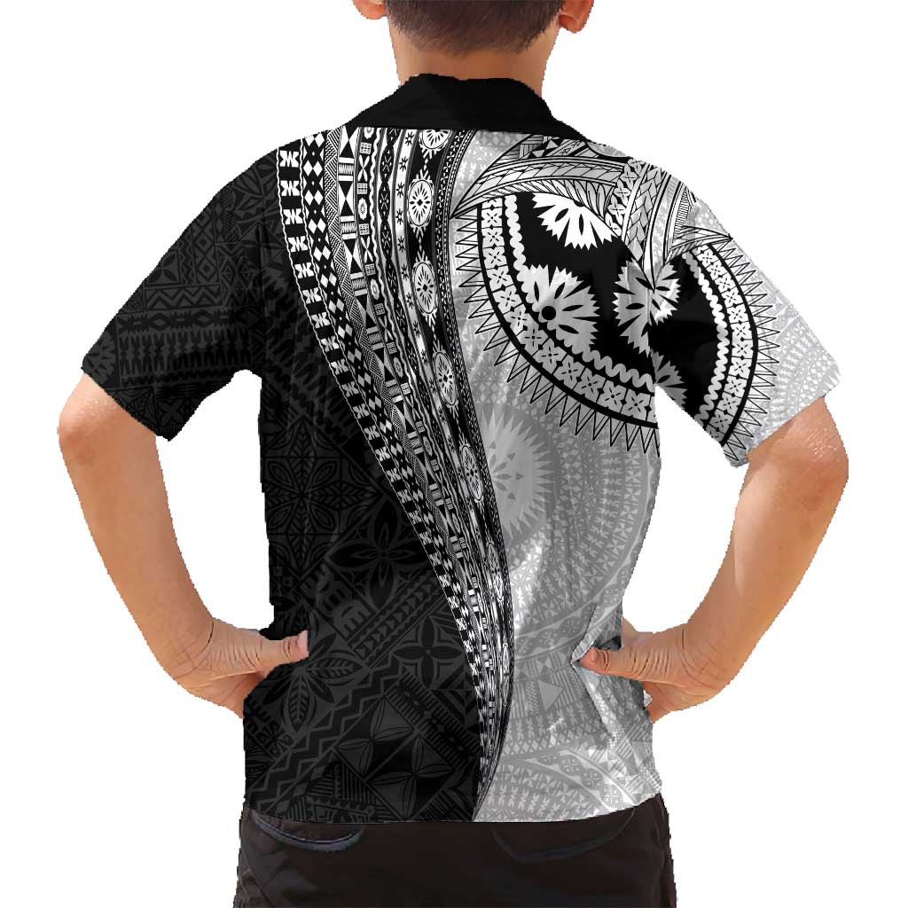 Fijian Masi Tattoos Family Matching Puletasi and Hawaiian Shirt with Tapa Tribal Pattern LT03 - Polynesian Pride