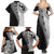 Fijian Masi Tattoos Family Matching Summer Maxi Dress and Hawaiian Shirt with Tapa Tribal Pattern - Polynesian Pride