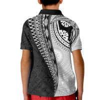 Fijian Masi Tattoos Kid Polo Shirt with Tapa Tribal Pattern LT03 - Polynesian Pride