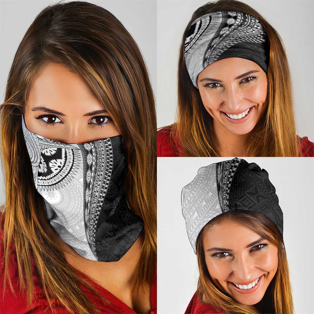 Fijian Masi Tattoos Neck Gaiter with Tapa Tribal Pattern LT03