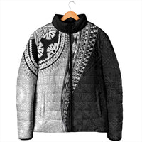 Fijian Masi Tattoos Padded Jacket with Tapa Tribal Pattern LT03 - Polynesian Pride