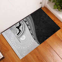 Fijian Masi Tattoos Rubber Doormat with Tapa Tribal Pattern LT03 - Polynesian Pride