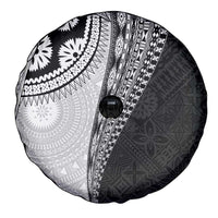Fijian Masi Tattoos Spare Tire Cover with Tapa Tribal Pattern LT03 - Polynesian Pride
