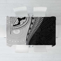 Fijian Masi Tattoos Tablecloth with Tapa Tribal Pattern - Polynesian Pride