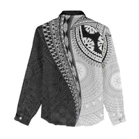 Fijian Masi Tattoos Women Casual Shirt with Tapa Tribal Pattern - Polynesian Pride