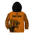 PNG Lae Snax Tigers Rugby Kid Hoodie The Tigers Head and PNG Bird Polynesian Tattoo LT03 - Polynesian Pride