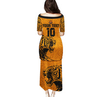 Custom PNG Lae Snax Tigers Rugby Puletasi The Tigers Head and PNG Bird Polynesian Tattoo LT03 - Polynesian Pride