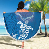 Cook Islands Manihiki Atoll Beach Blanket Maori Turtle and Polynesian Pattern