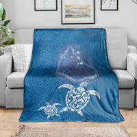 Cook Islands Manihiki Atoll Blanket Maori Turtle and Polynesian Pattern