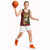Papua New Guinea Christmas Basketball Jersey Funny Melanesian Santa with Bird-of-paradise Tribal Style - Polynesian Pride