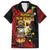 Papua New Guinea Christmas Family Matching Off Shoulder Maxi Dress and Hawaiian Shirt Funny Melanesian Santa with Bird-of-paradise Tribal Style - Polynesian Pride