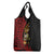Papua New Guinea Christmas Grocery Bag Funny Melanesian Santa with Bird-of-paradise Tribal Style - Polynesian Pride