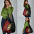 Papua New Guinea Christmas Grocery Bag Funny Melanesian Santa with Bird-of-paradise Tribal Style - Polynesian Pride