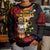 Papua New Guinea Christmas Kid Ugly Christmas Sweater Funny Melanesian Santa with Bird-of-paradise Tribal Style - Polynesian Pride