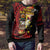 Papua New Guinea Christmas Ugly Christmas Sweater Funny Melanesian Santa with Bird-of-paradise Tribal Style - Polynesian Pride
