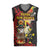 Papua New Guinea Christmas Knitted V-Neck Vest Funny Melanesian Santa with Bird-of-paradise Tribal Style - Polynesian Pride